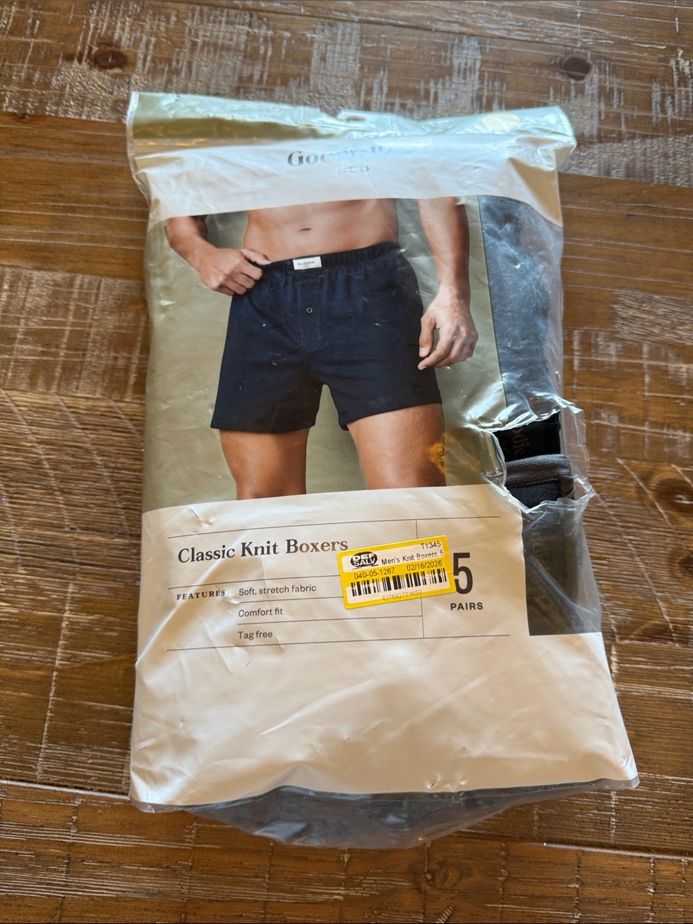Classic Knit Boxers - Black (5 Pack)
